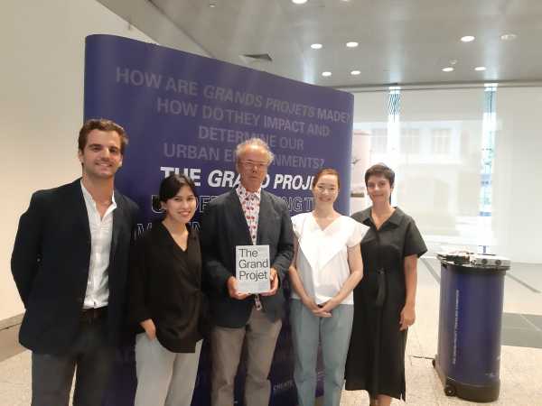 The Grand Projet team at the book and exhibtion launch in Singapore.