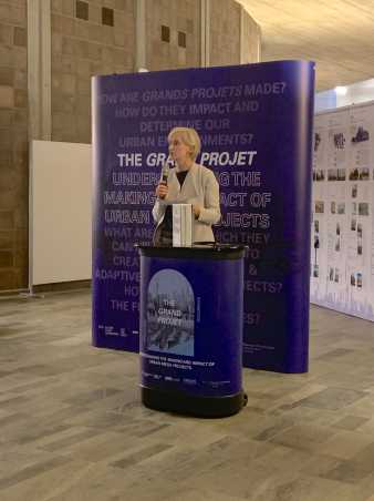 Ms Katrin Gügler, Director or Urban Planning at the City of Zurich at the book launch at ETH Zurich.  