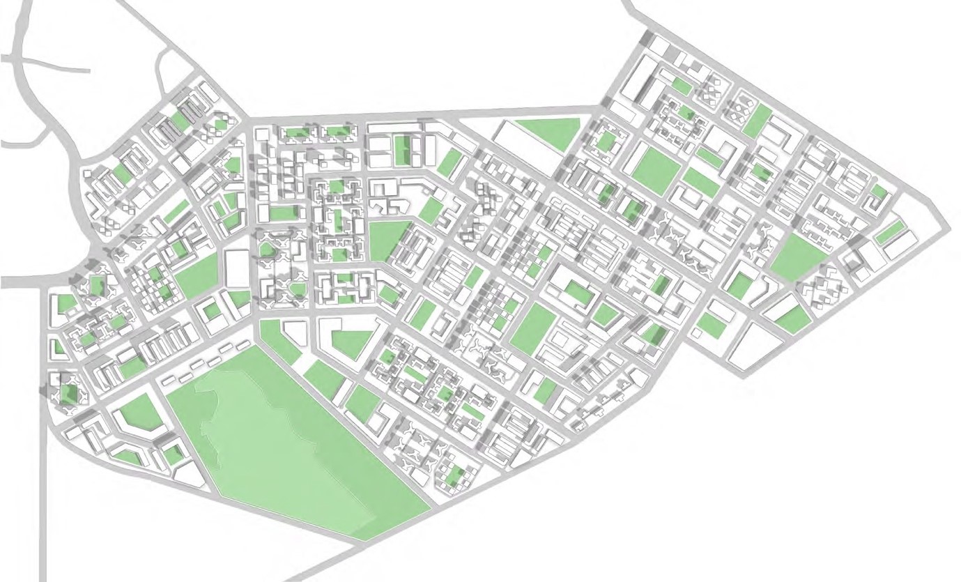 Figure: Tanjong Pagar neighbourhood designed to study uncertain future travel demand, automation development and vehicle-sharing preferences 